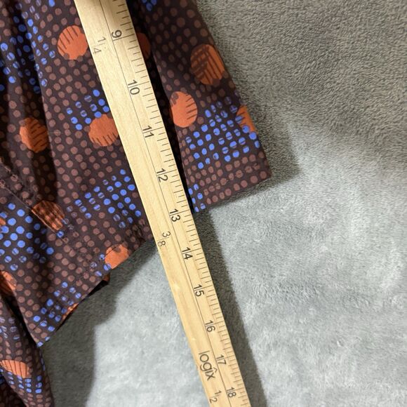 REI Co-op Shirt Men XL Button Up Short Sleeve Hiking Outdoor Maroon Polka Dot - Picture 8 of 12